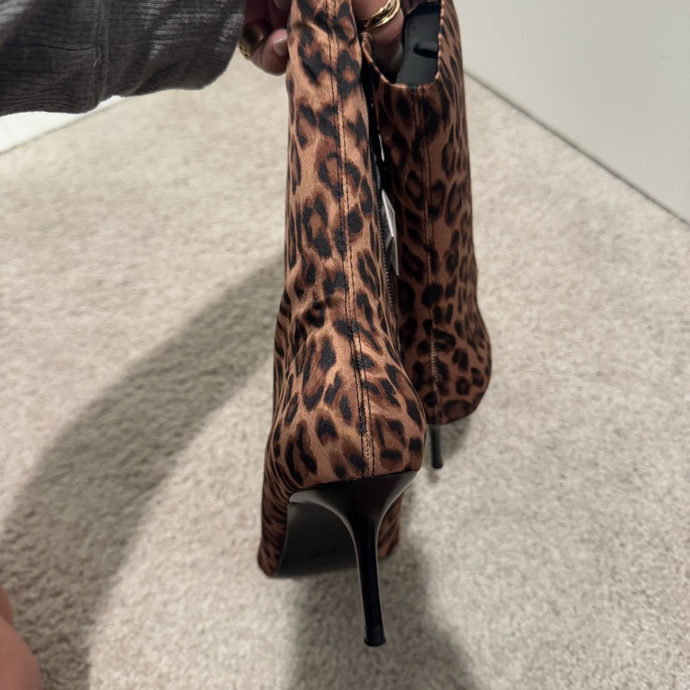 Zara Leopard Print Women's Ankle Boots - Picture 10 of 12